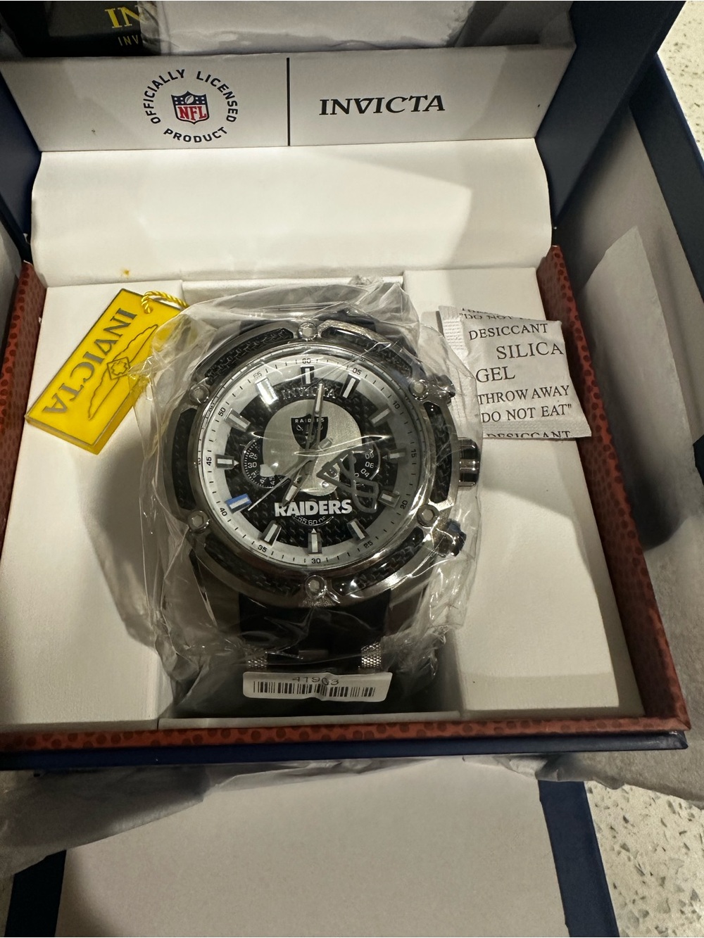 Invicta Raiders Stainless Steel Watch - Black, Silver & White